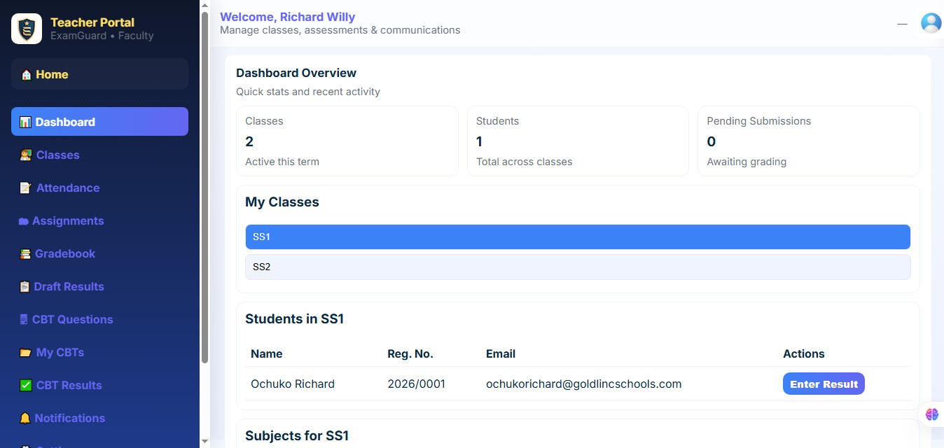 Student Profile Dashboard
